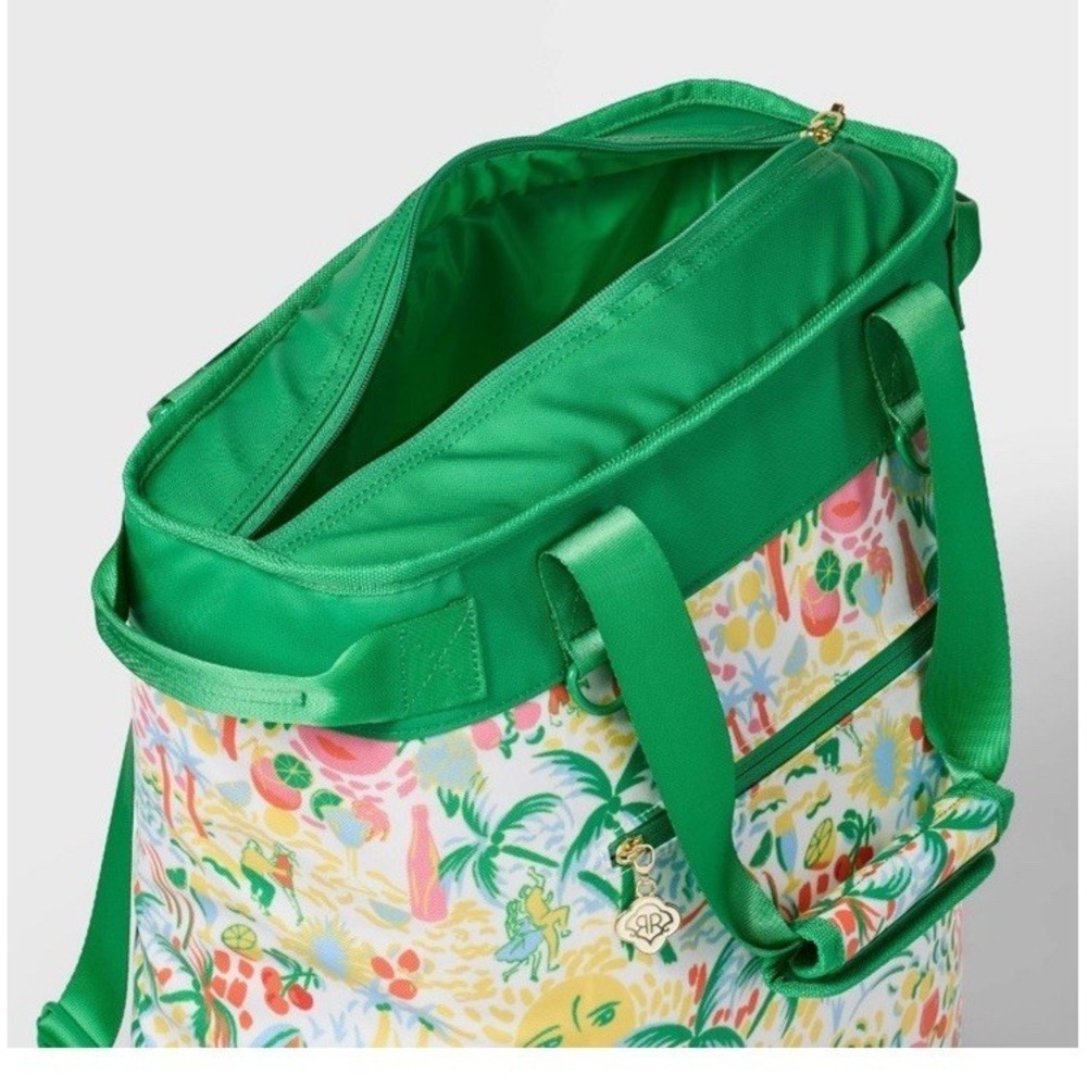 Vacation Backpack Tote Cooler Yellow/Green - Roller Rabbit - Picture 4 of 5